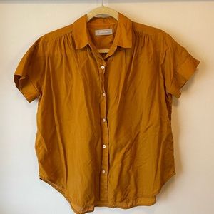 Everlane Flowy Burnt Orange Blouse